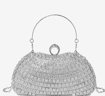 Tomshop24-7 Clutch 'Diamond' in Silber: Vorderseite