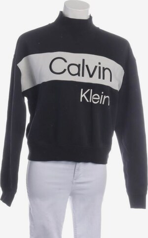 Calvin Klein Sweatshirt & Zip-Up Hoodie in L in Black: front