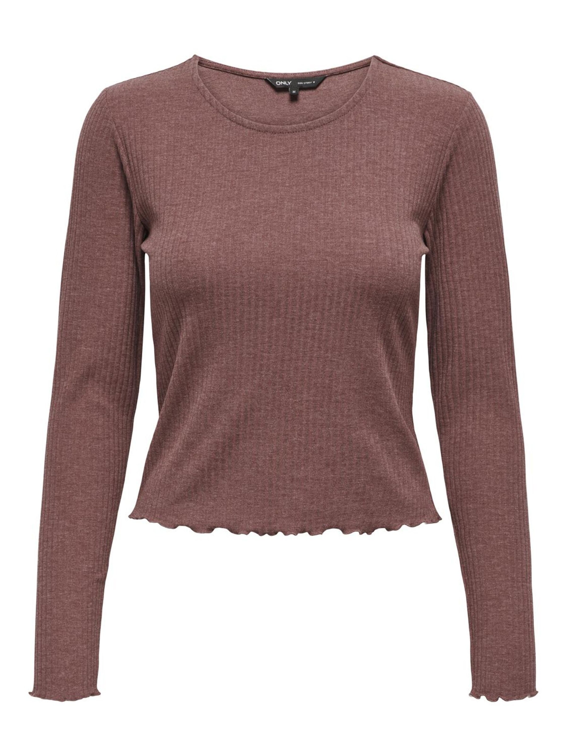 ONLY Shirt 'ONLEMMA' in Braun: Vorderseite