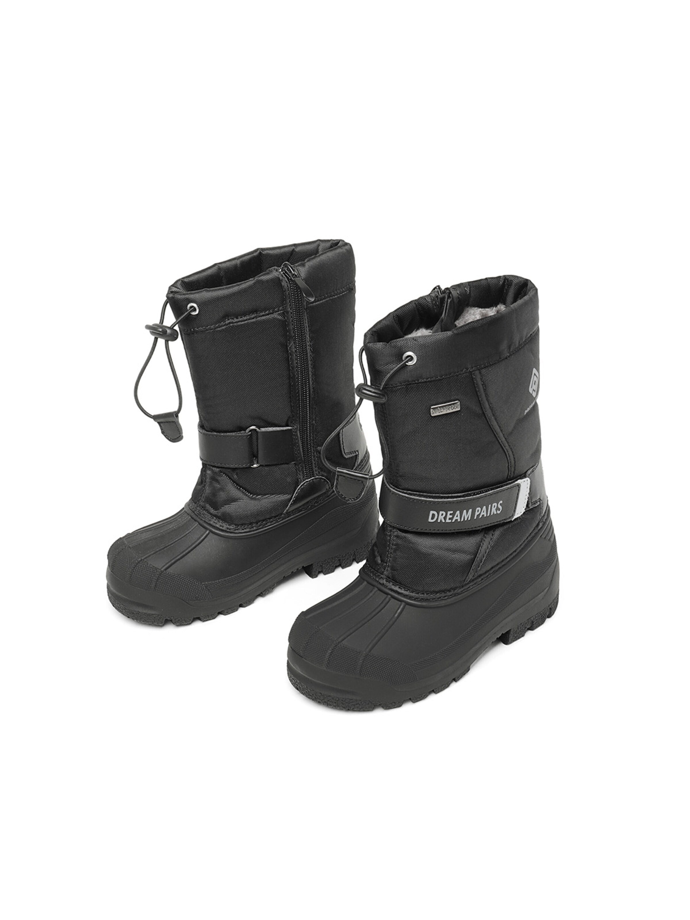 Bottes en caoutchouc 'Jungen Mädchen rutschfest wasserdichte' Dream Pairs en noir