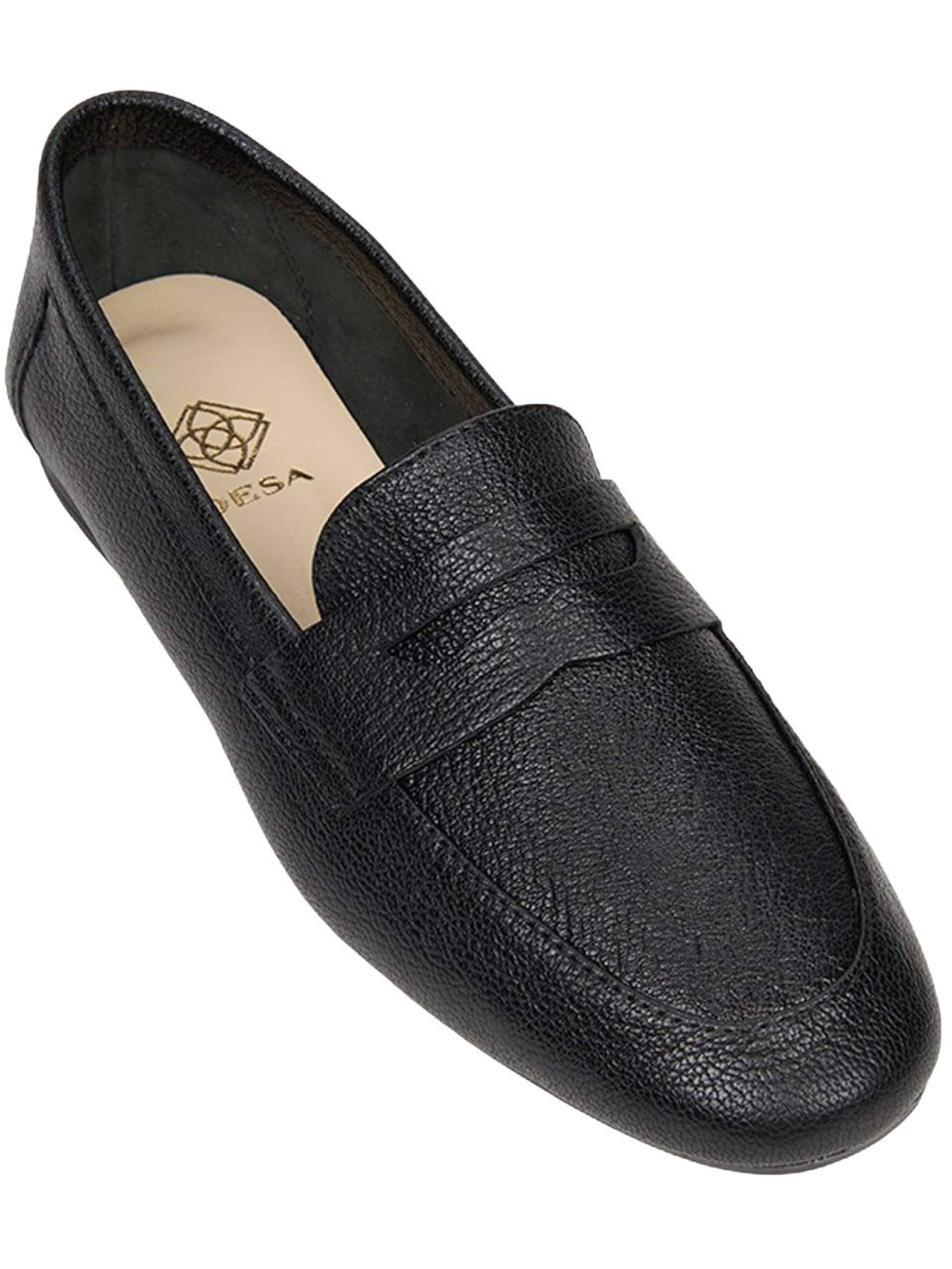 Mocassin 'Slipper' Desa en noir
