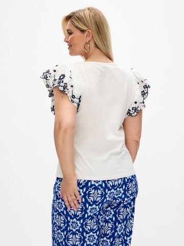 RYC by Angelina Kirsch Bluse in Weiß