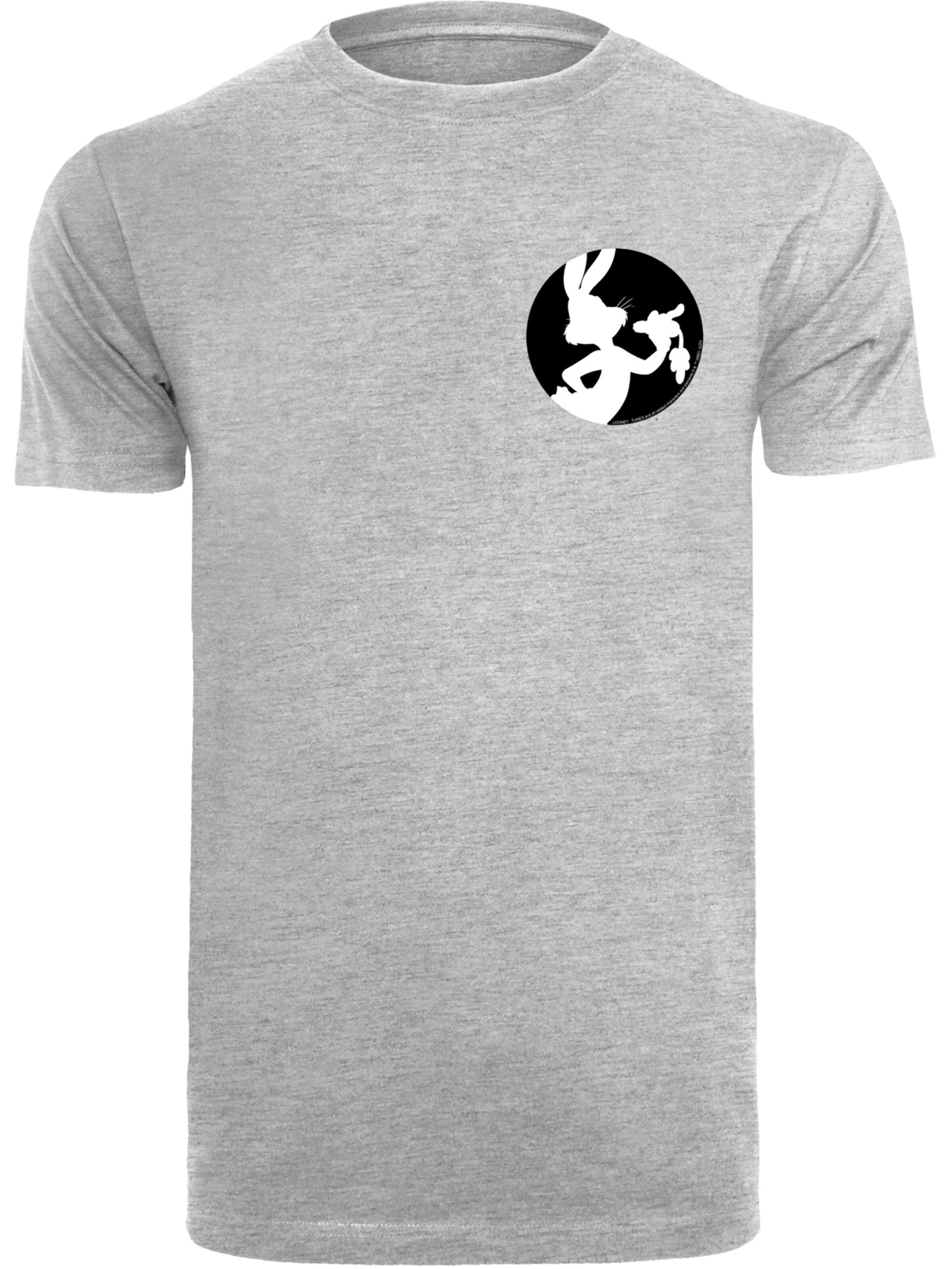 T-Shirt 'Looney Tunes ' F4NT4STIC en gris : devant