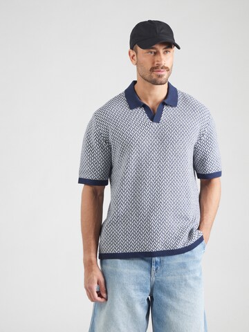 HOLLISTER Sweter w kolorze niebieski: przód
