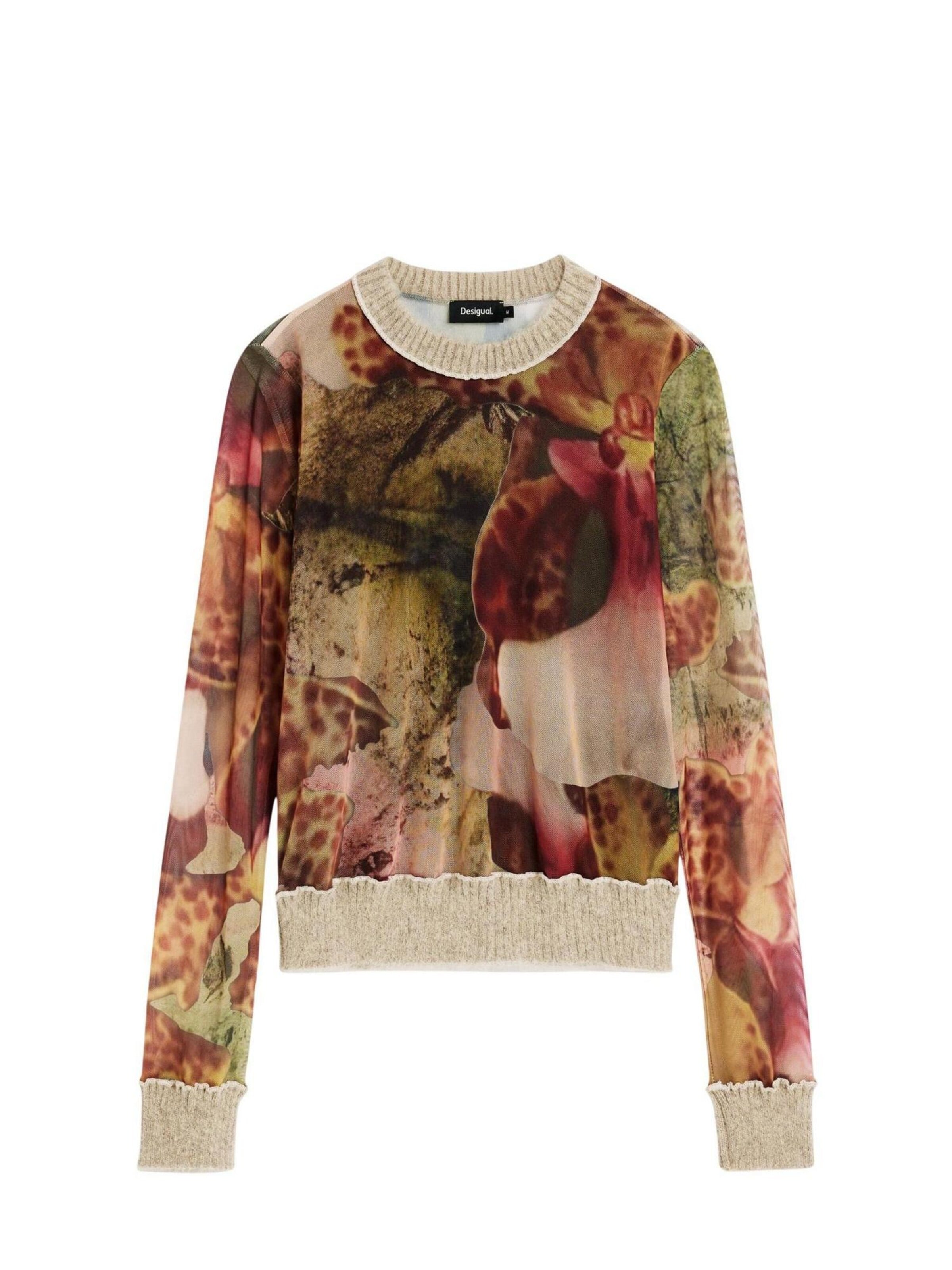 Maglietta 'TS_ORCHIDS_LACROIX 26WWTK22' di Desigual in marrone: frontale