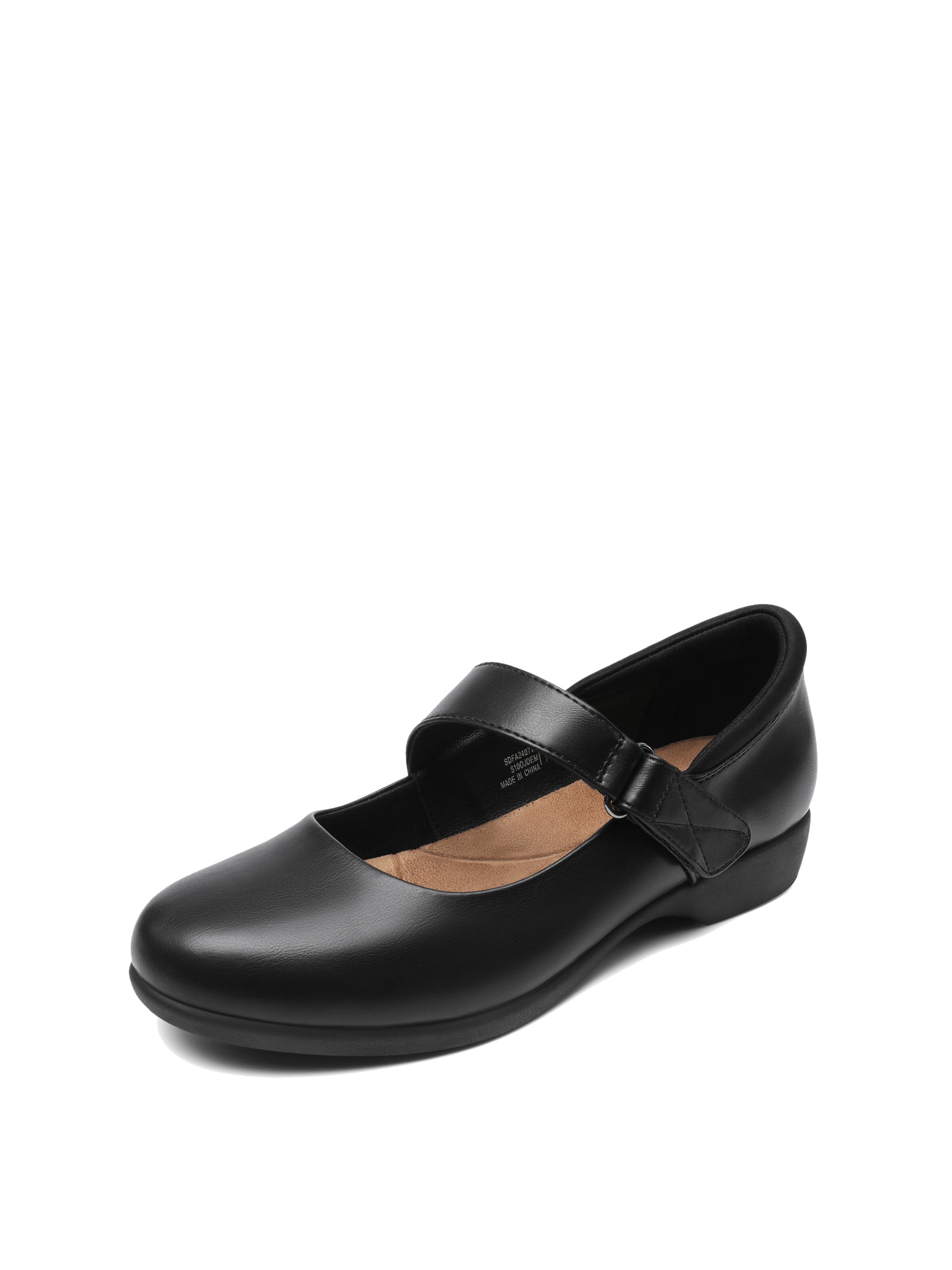Dream Pairs Ballet Flats in Black: front