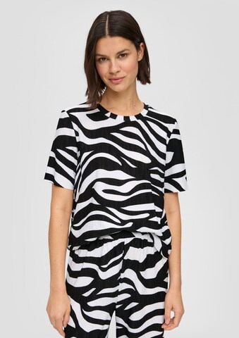 T-shirt s.Oliver en noir : devant