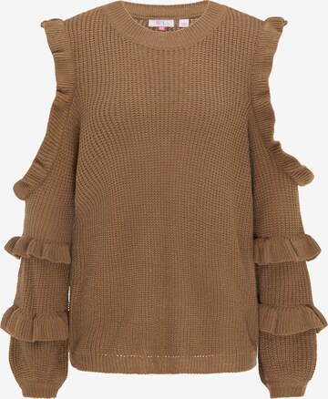 IZIA Sweater in Brown: front