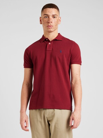 Tricou de la Polo Ralph Lauren pe roșu: față