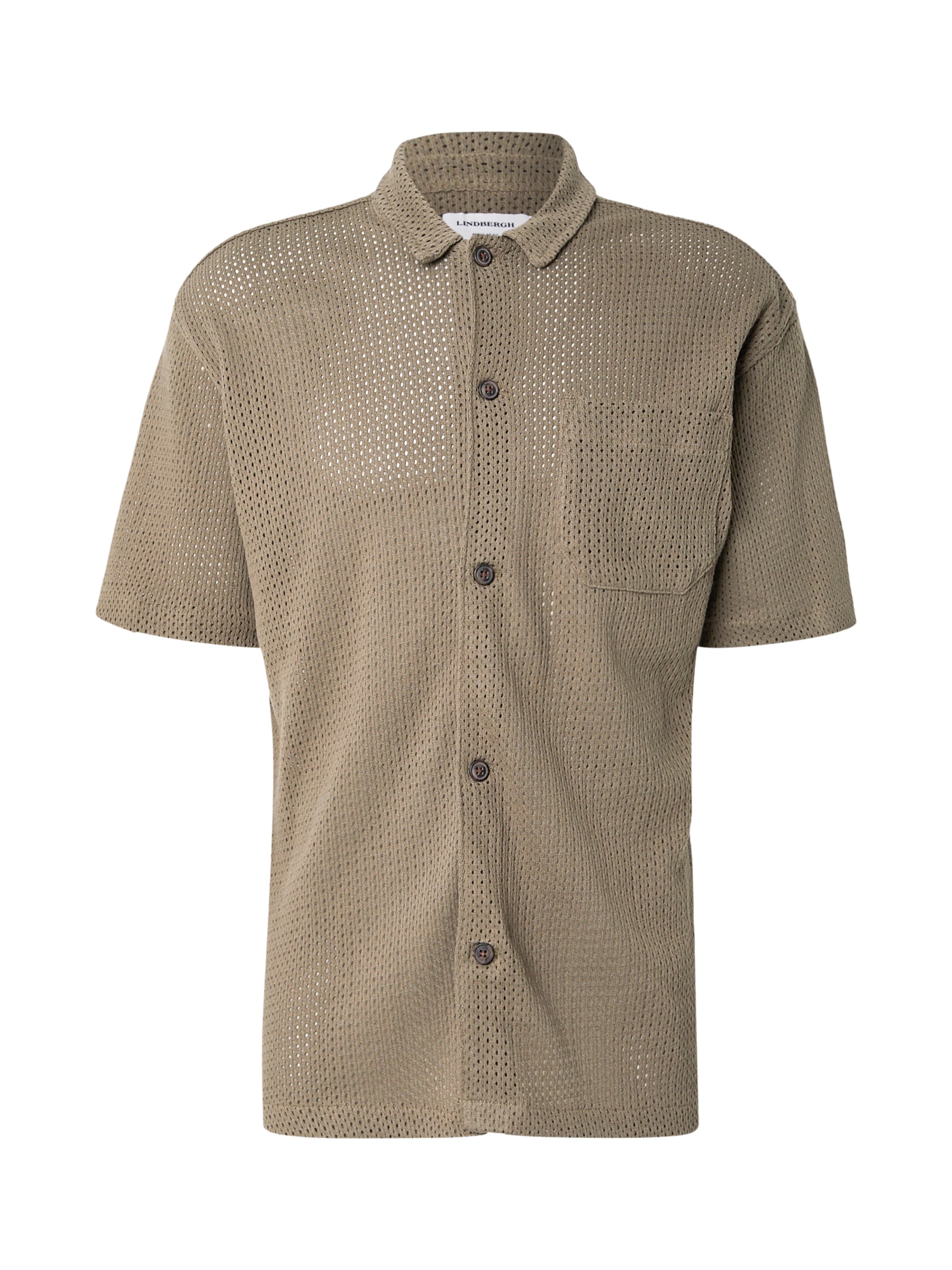 Regular fit Camicia di Lindbergh in verde: frontale