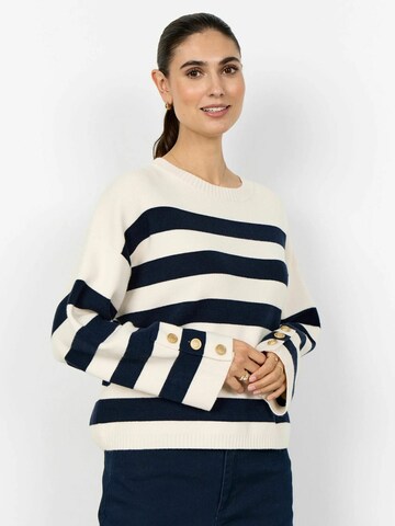 Pull-over ' SC-KANITA STRIPE 36 ' Soyaconcept en bleu : devant
