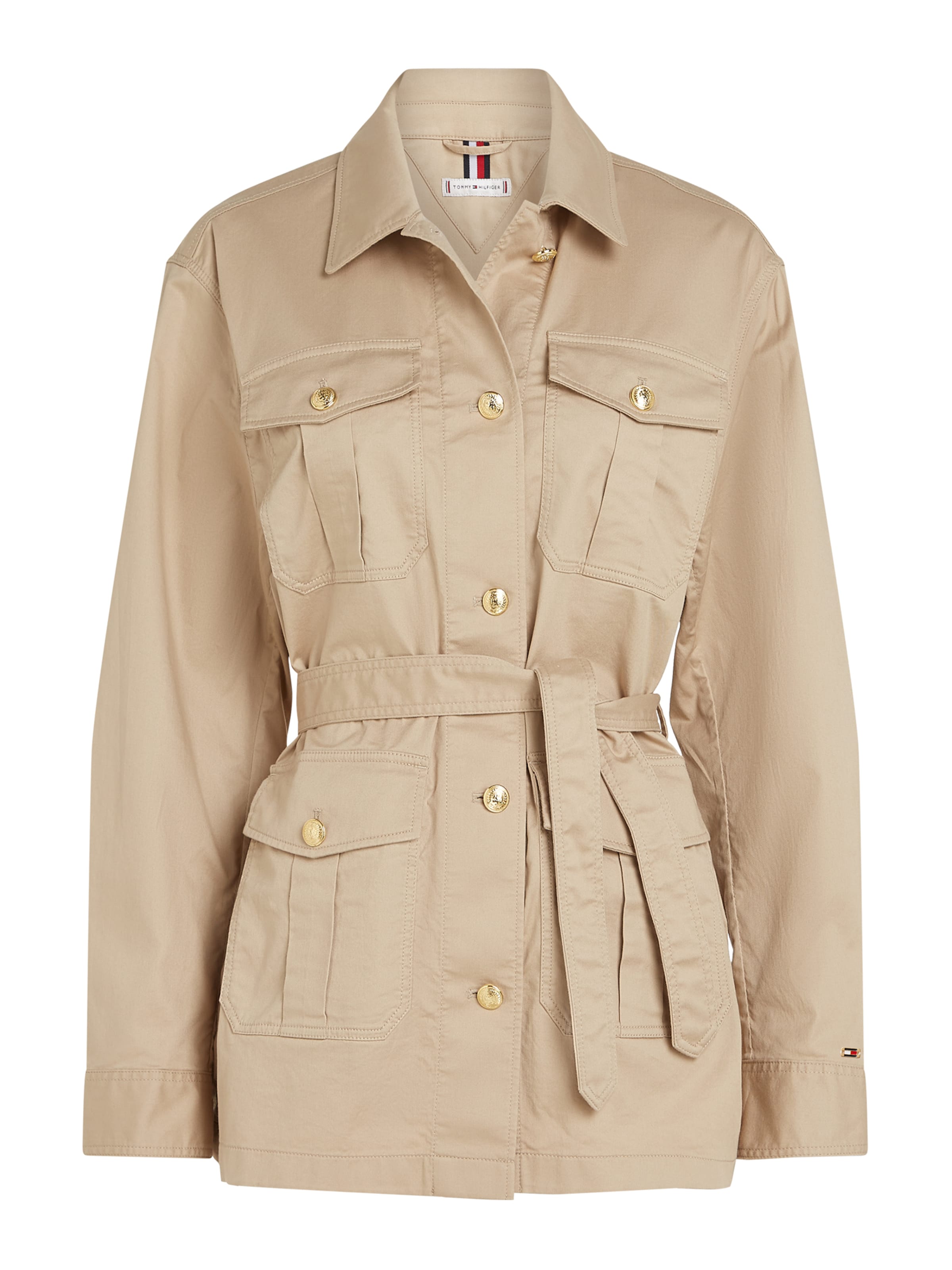 TOMMY HILFIGER Демисезонная куртка в Зеленый: спереди