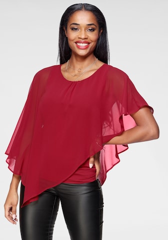 LAURA SCOTT Blouse in Red: front