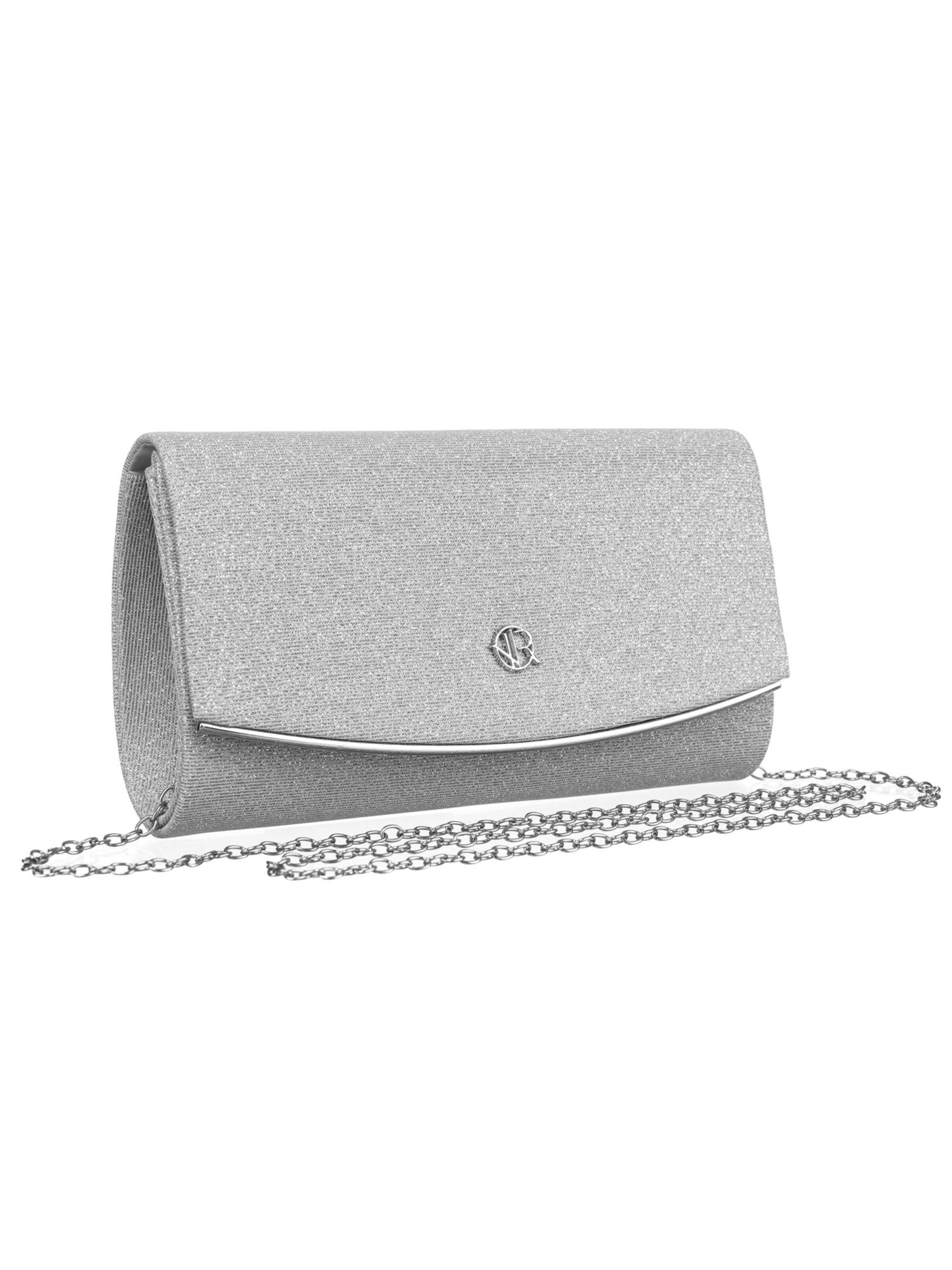 Tomshop24-7 Clutch 'Rovicky Alice' in Silver: front