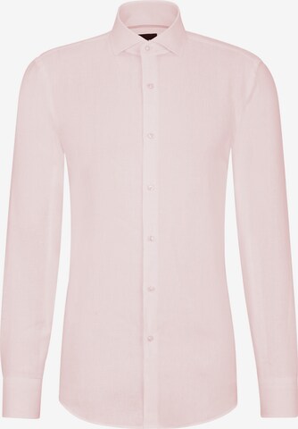 BOSS Slim fit Button Up Shirt 'H-Hank-Spread' in Pink: front