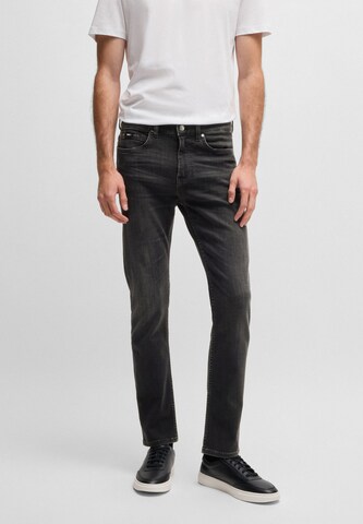 BOSS Slimfit Jeans 'Delaware' in Schwarz: Vorderseite