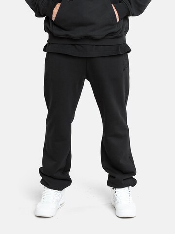 Squeqo Loose fit Pants 'Cotton 590 GSM' in Black: front