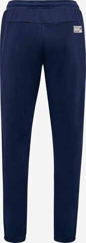 Hummel Tapered Workout Pants 'Move Grid' in Blue