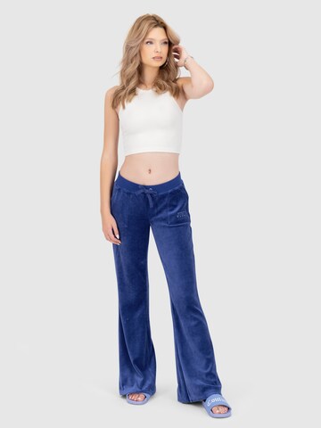 Juicy Couture Bootcut Broek 'Heritage Crown Caisa' in Blauw