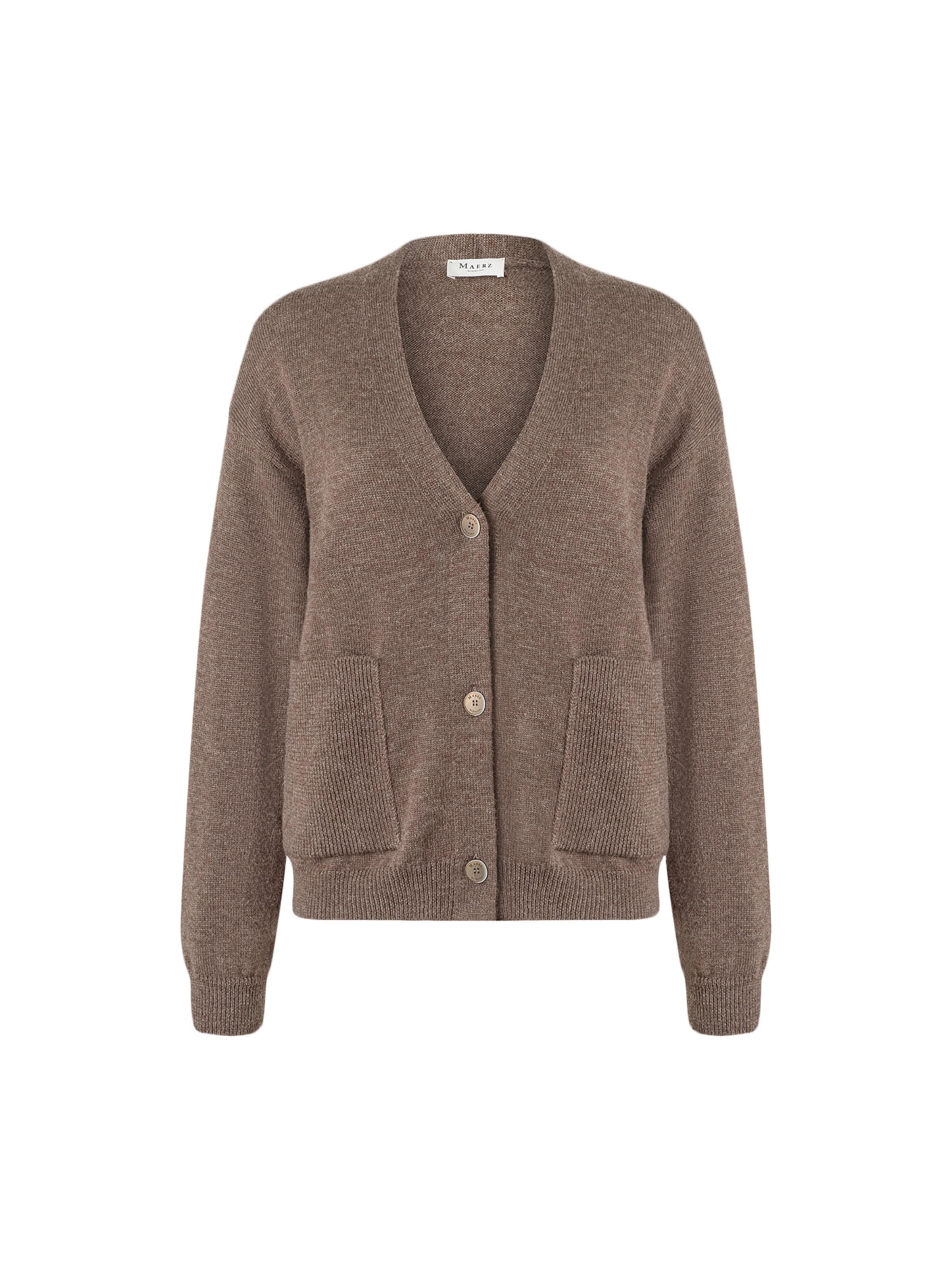 MAERZ Muenchen Strickjacke in Braun: Vorderseite