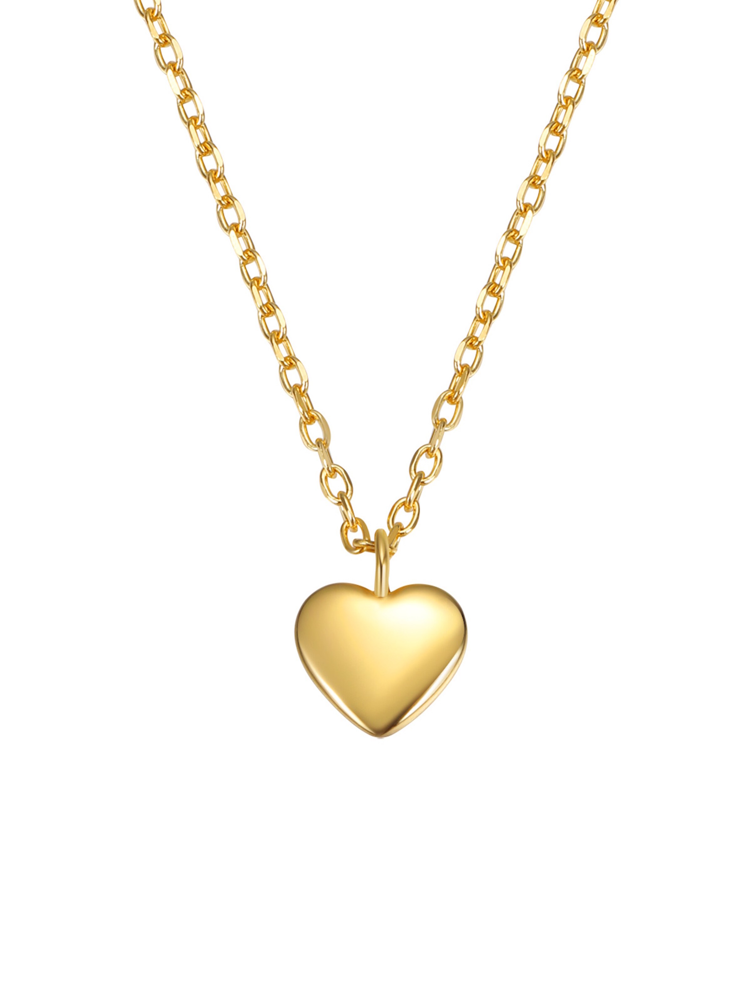 Hey Happiness Kette 'Love Heart'‌‌ in Gold: Vorderseite