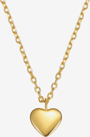 Hey Happiness - Cadena 'Love Heart' en oro: frente