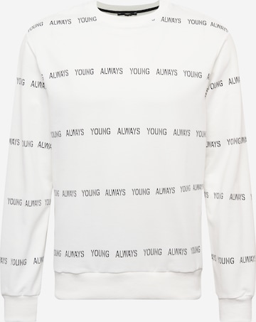 Trendyol Sweatshirt in Weiß: front