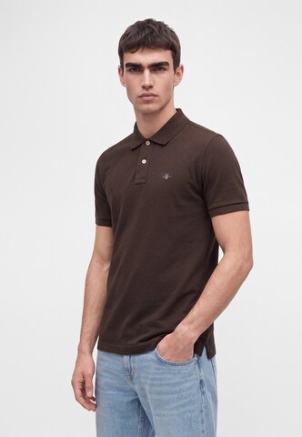 GANT Shirt in Bruin: voorkant