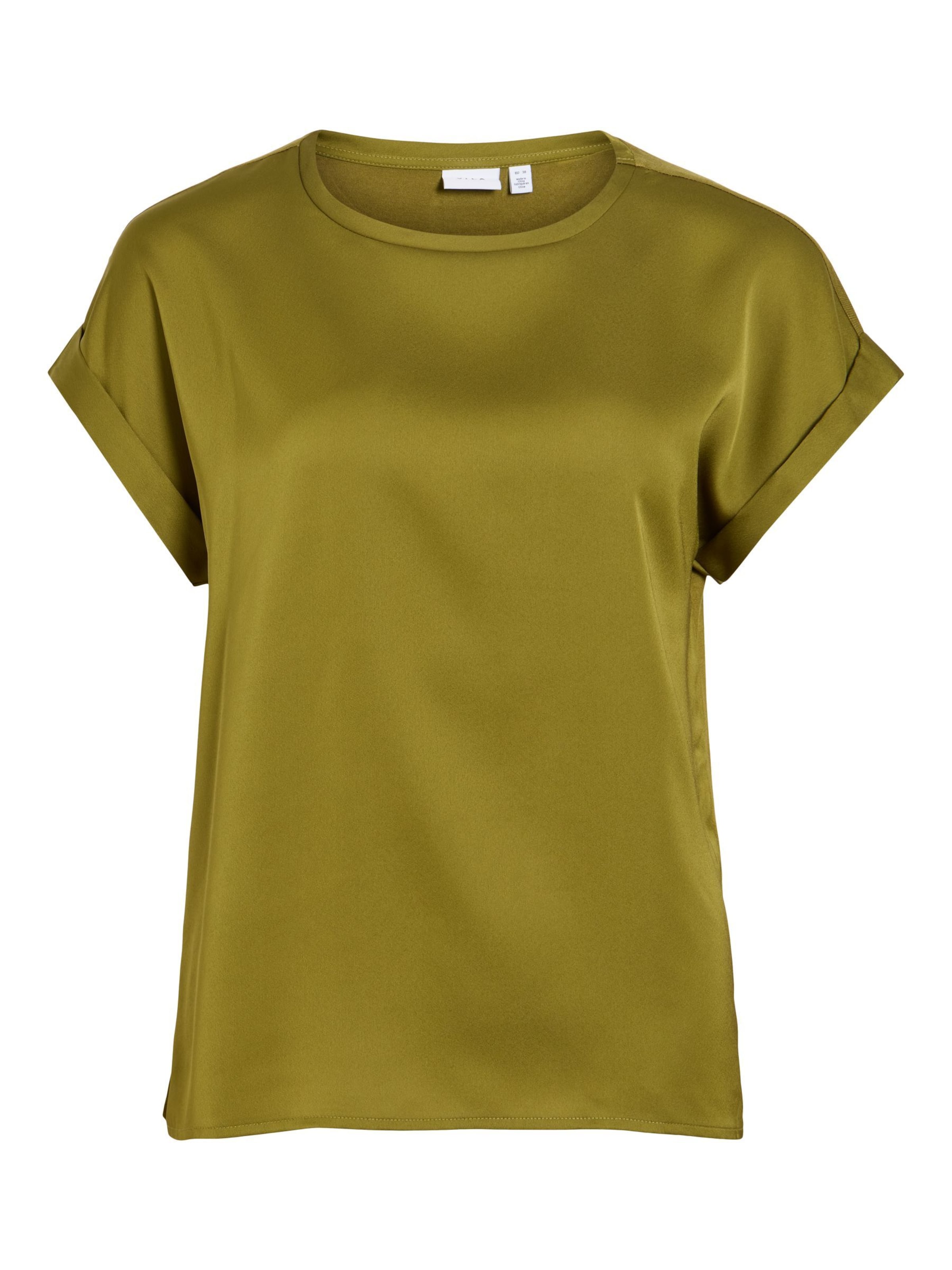 VILA Shirt 'ELLETTE' in Groen: voorkant