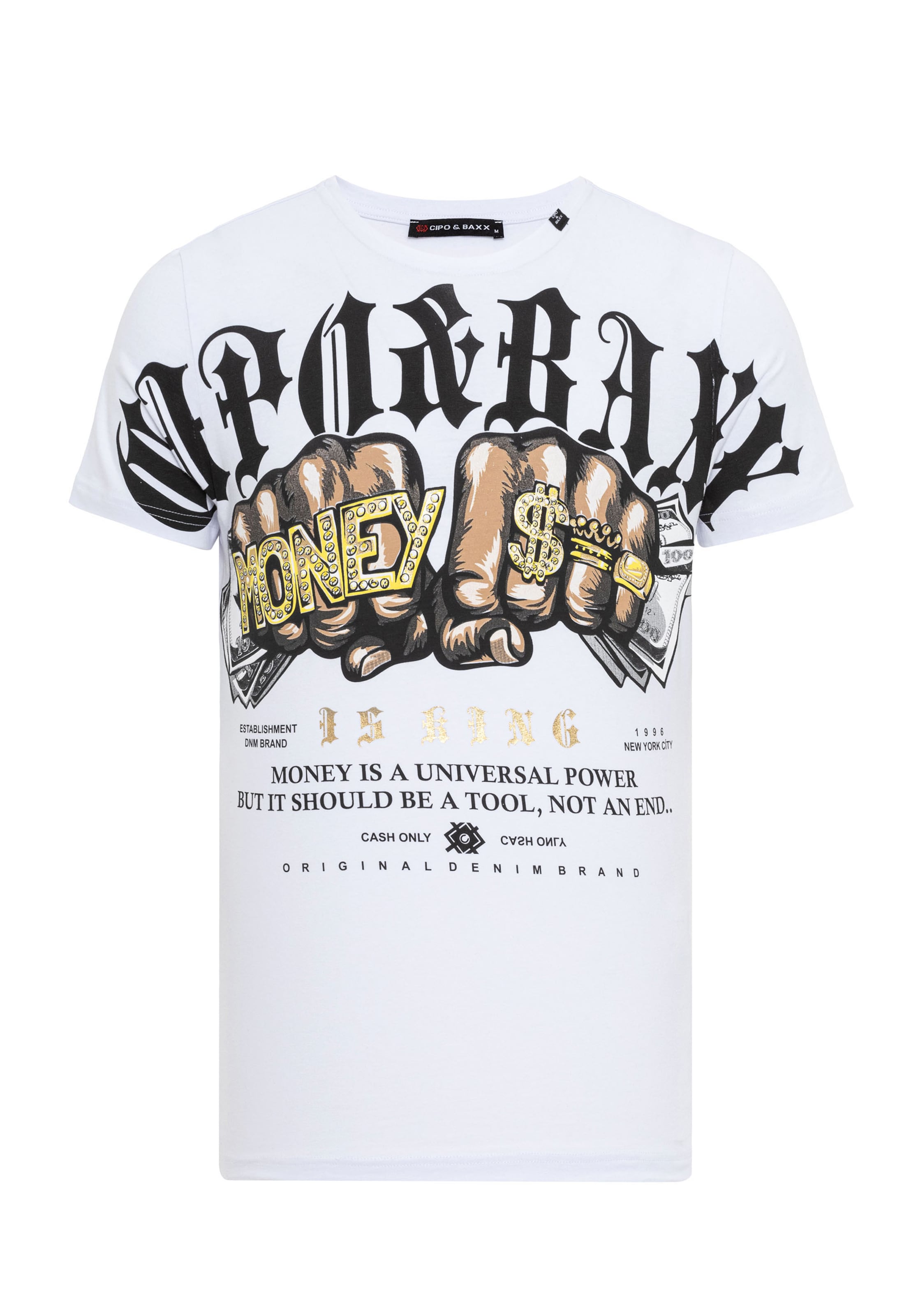 CIPO & BAXX Shirt in White: front