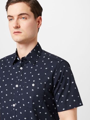 s.Oliver Regular fit Button Up Shirt in Blue