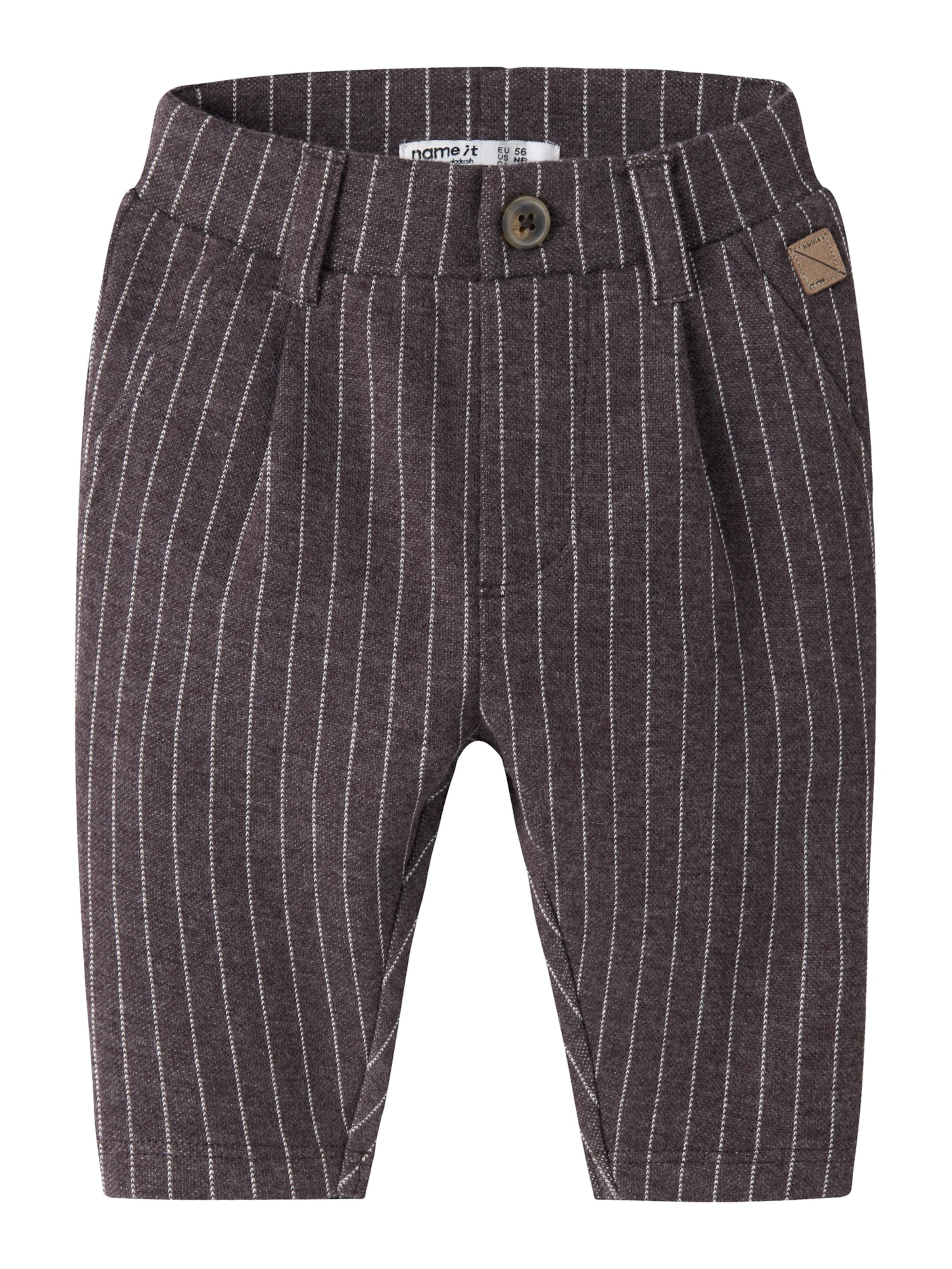 NAME IT - Tapered Pantalón 'NBMROBINO' en marrón: frente