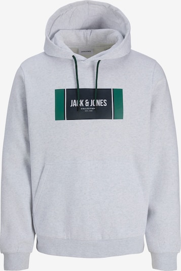 JACK & JONES Collegepaita 'JJHayato' värissä tummansininen / tummanvihreä / meleerattu valkoinen, Tuotenäkymä