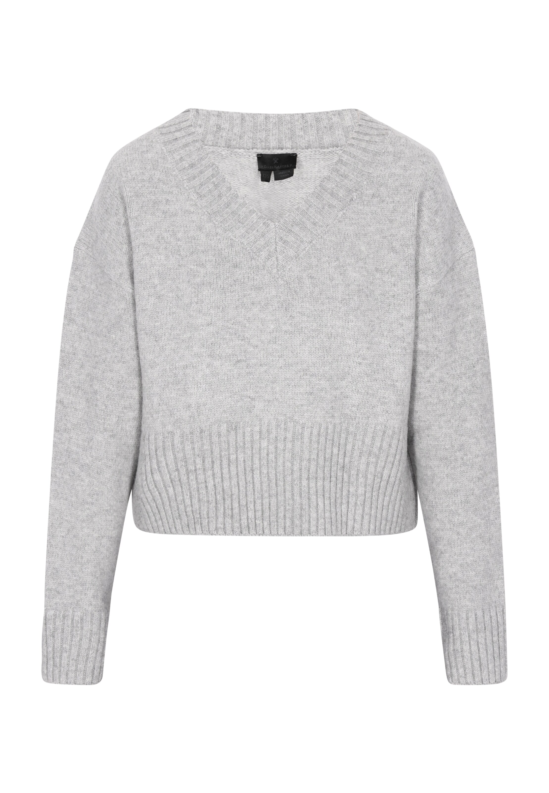 Pull-over DreiMaster Klassik en gris : devant