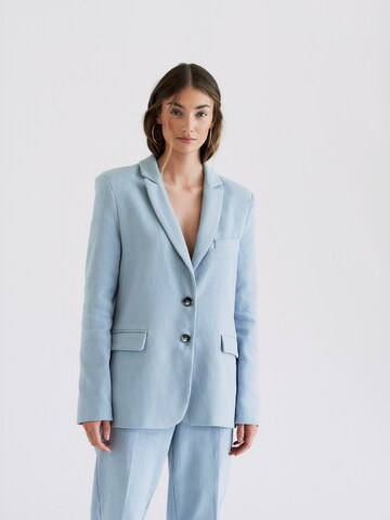 RÆRE by Lorena Rae Blazer 'Salma' in Blue: front