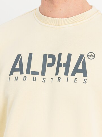 ALPHA INDUSTRIES Sweatshirt 'Stencil' in Weiß: Vorderseite