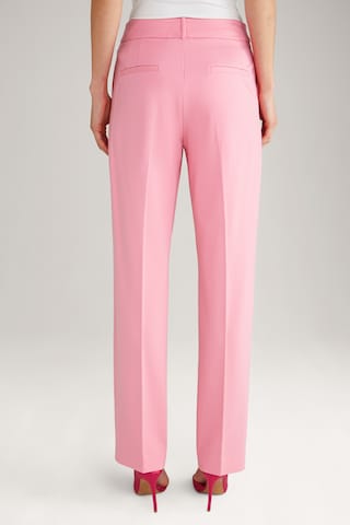 JOOP! Regular Trousers with creases in Pink