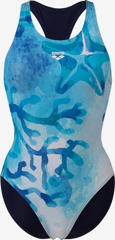 Bustier Maillot de bain sport 'SEAFLOOR' ARENA en bleu : devant