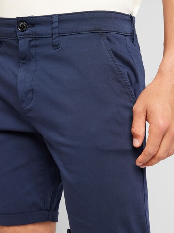 QS Regular Chino in Blauw