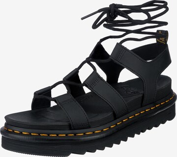 Dr. Martens Páskové sandály – černá: přední strana