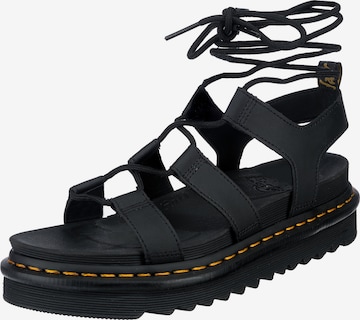 Dr. Martens Sandalen met riem in Zwart: voorkant