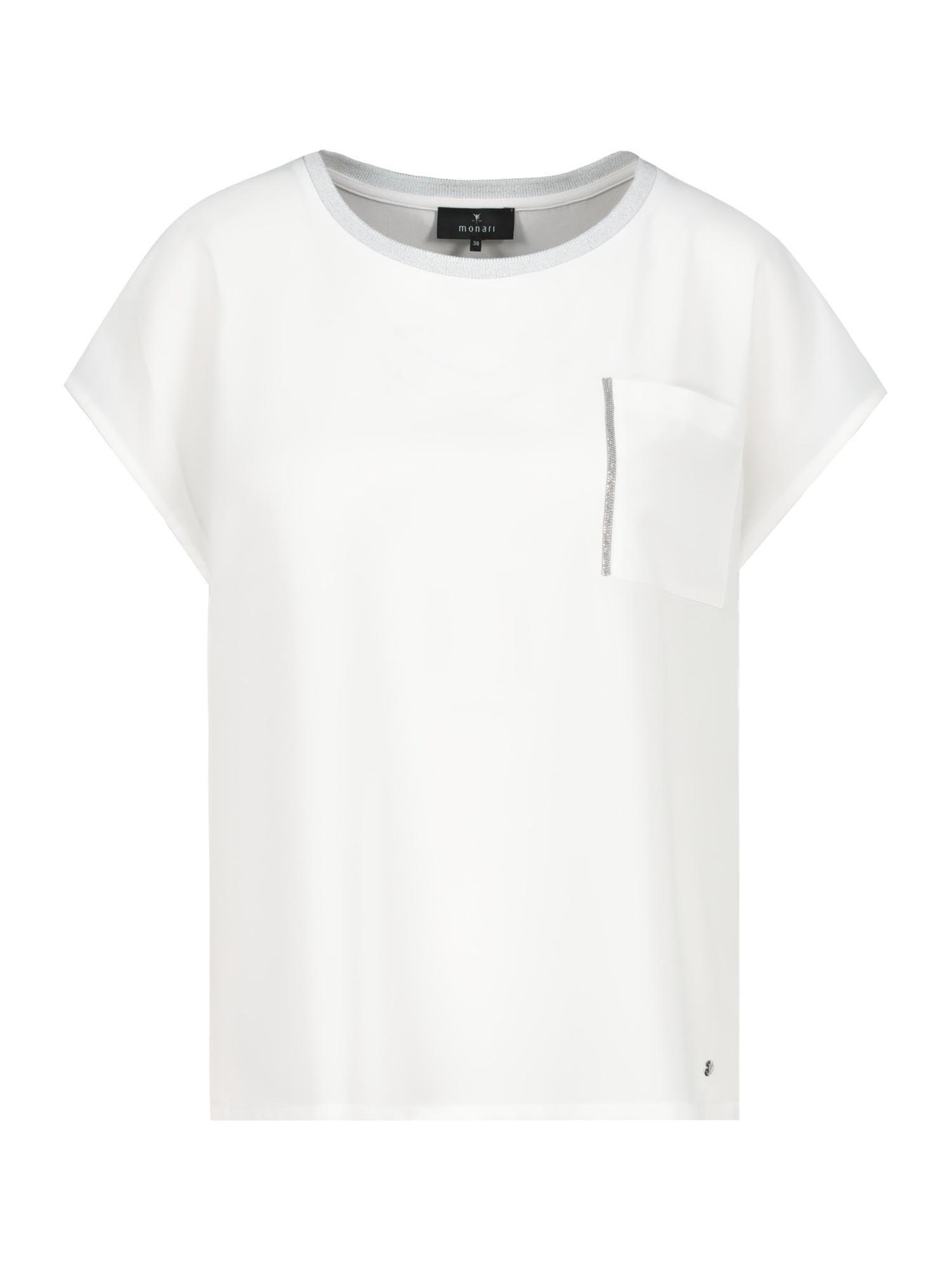 Bluză de la monari pe alb: față