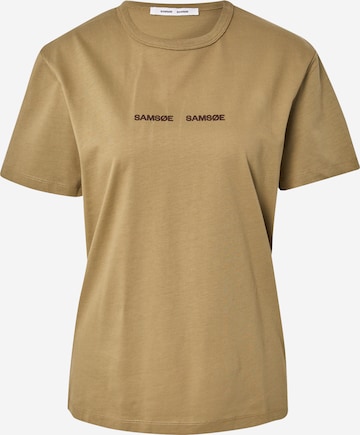 Samsoe Samsoe T-shirt 'VIGDIS' i grön: framsida