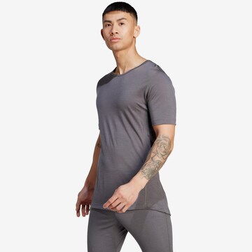 T-Shirt fonctionnel ADIDAS TERREX en gris : devant