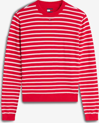 Tommy Jeans Neulepaita 'ESSENTIAL' koossa XS värissä punainen / valkoinen, Tuotenäkymä