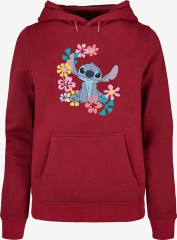 ABSOLUTE CULT Sweatshirt 'Lilo and Stitch -Circle' in Rot: predná strana