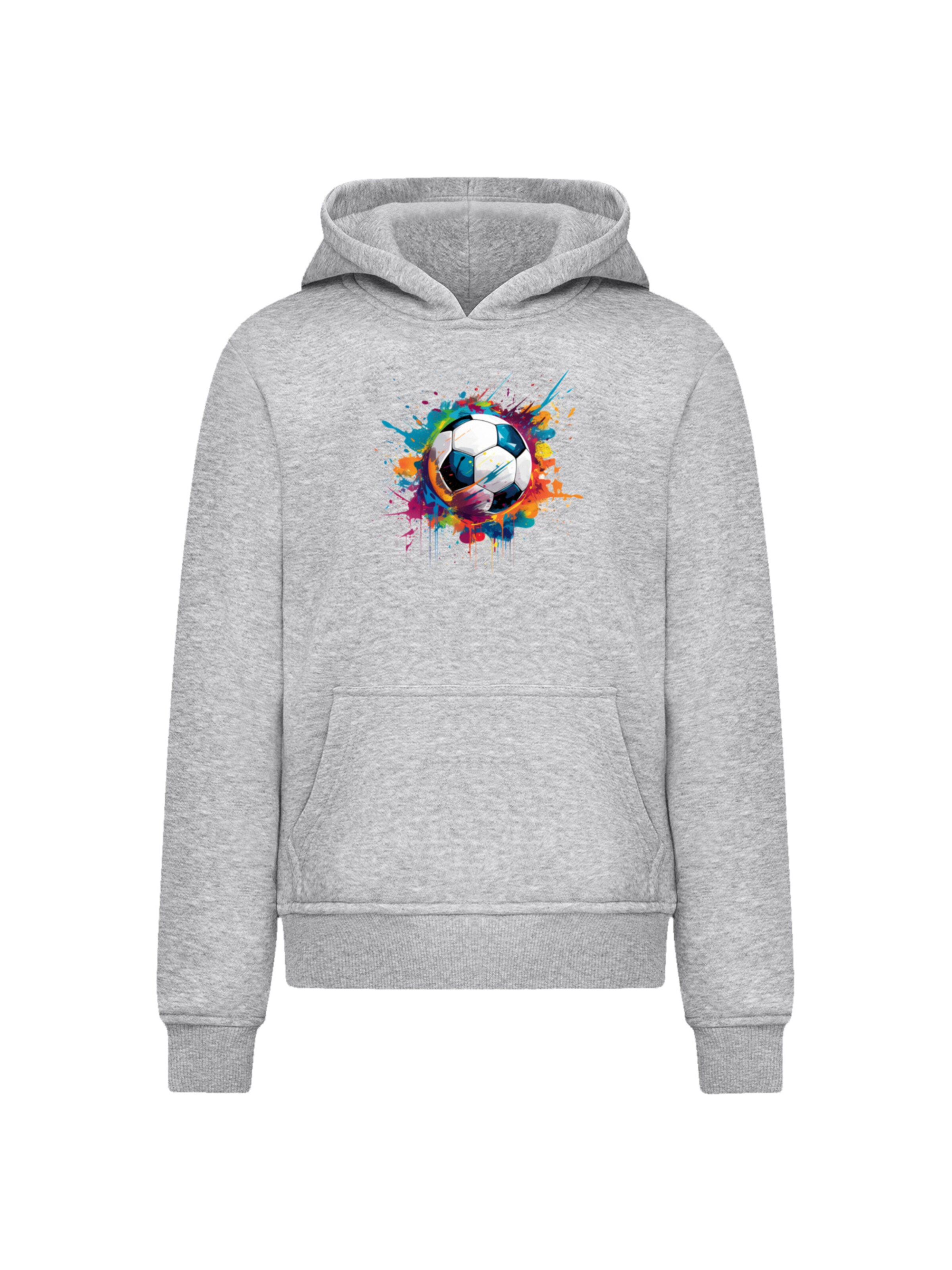 Sweat 'Bunte Fußball' F4NT4STIC en gris : devant