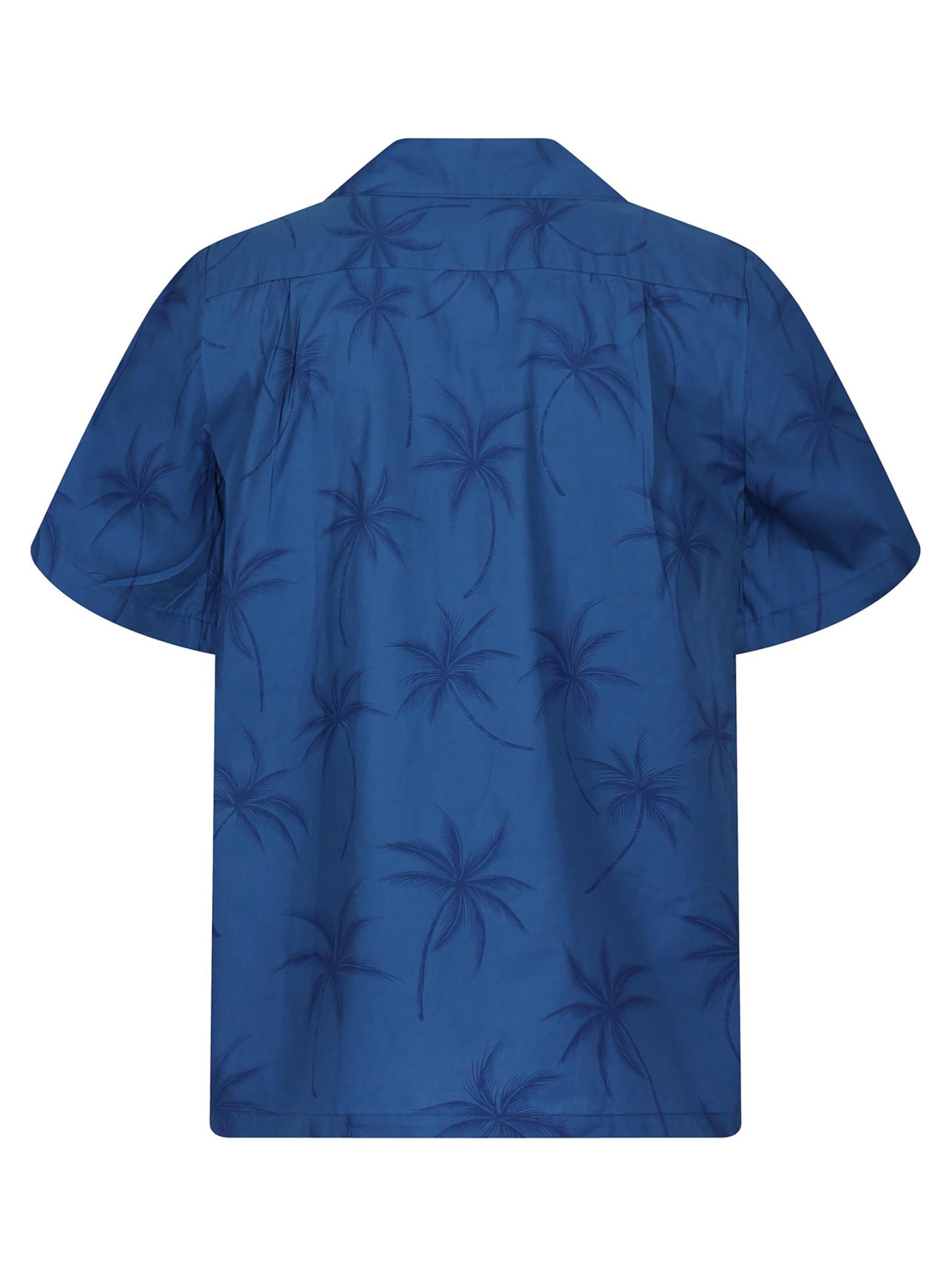 KY's Regular fit Button Up Shirt 'Palmshadow' in Blue