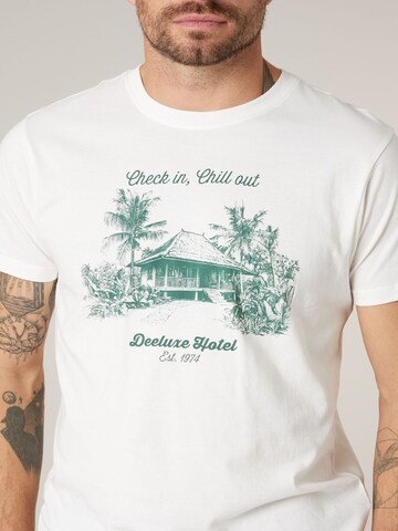 T-Shirt ' JUNGLE ' Deeluxe en blanc