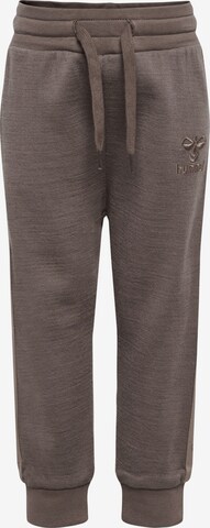 Hummel Workout Pants in Brown: front